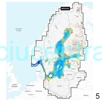 Navionics batimetrinių žemėlapių kortelė